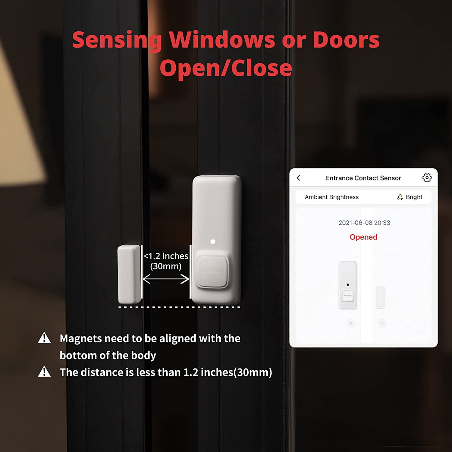 SwitchBot Contact Sensor (W1201500) view 2
