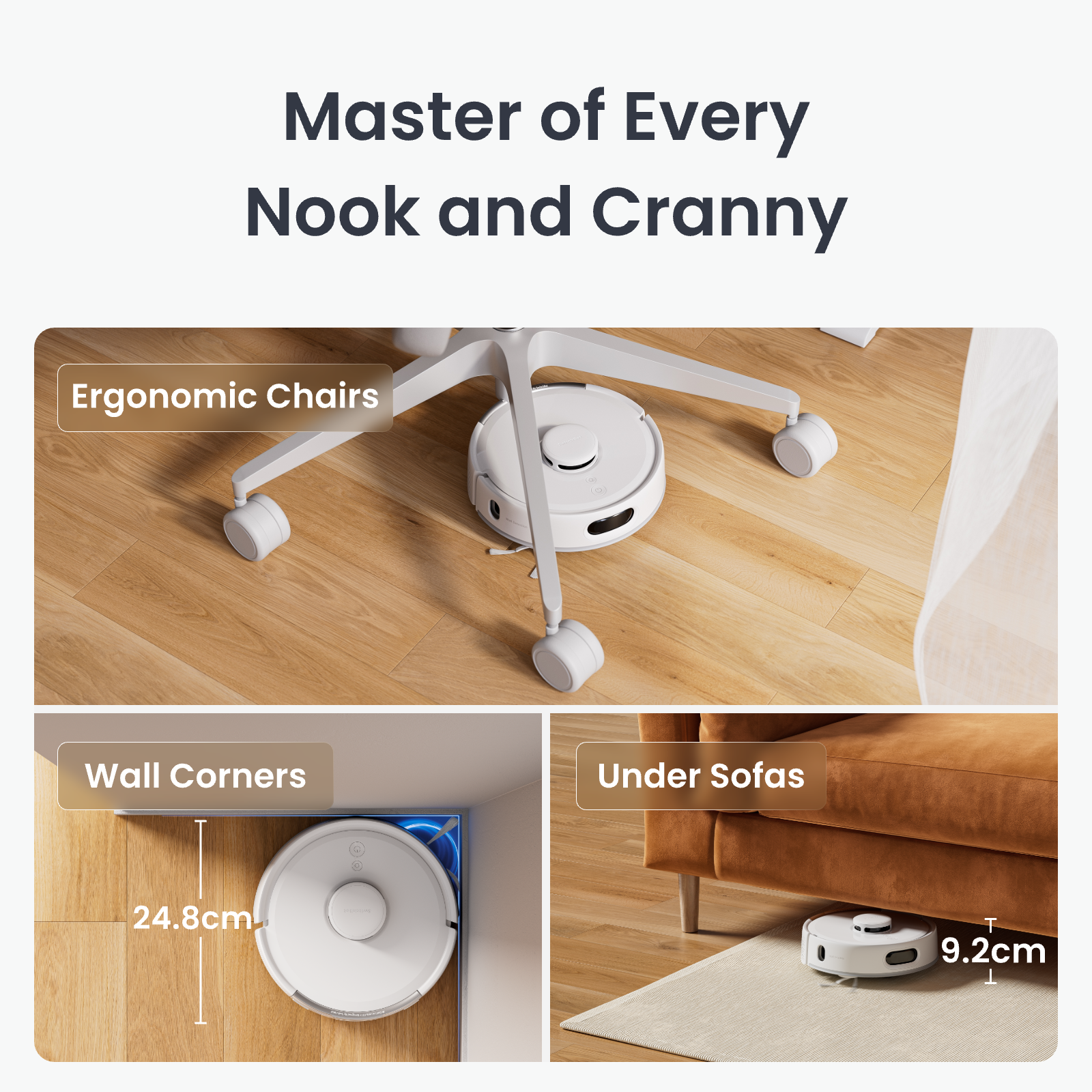 SwitchBot K11+ Mini Robot Vacuum (W3003100) view 2
