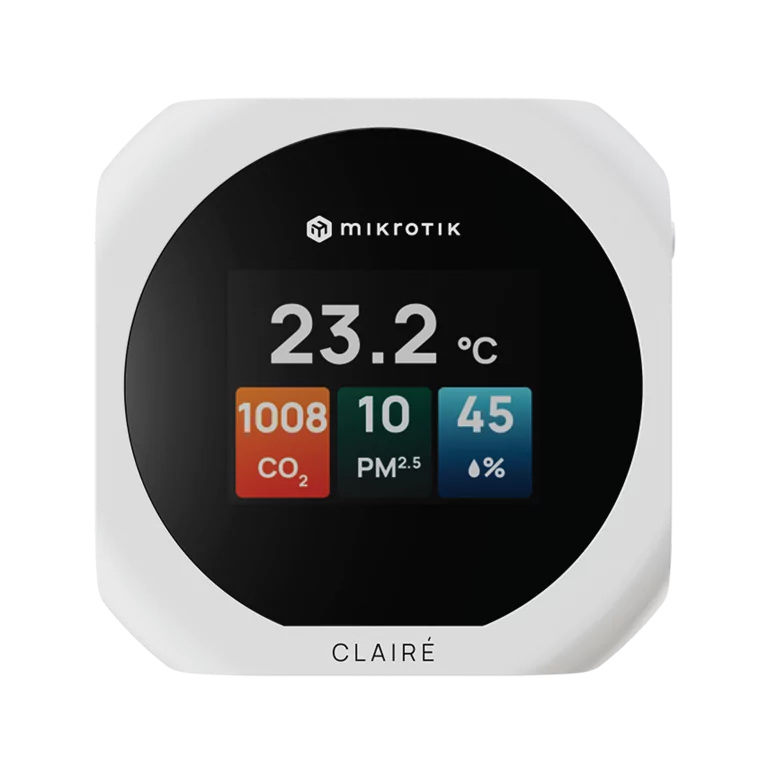 MikroTik CLAIRÉ E-Ink Hava Kalitesi Monitörü (IAQM-THC2PV-W) view 4